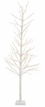 White Pre Lit Twig Paper Tree 150cm Warm White