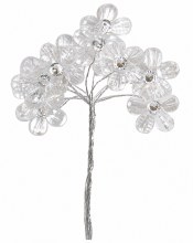 Flower bundle diamante pick clear medium
