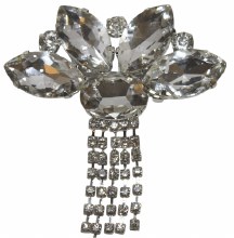 Diamante large brooch