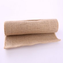 Hessian Burlap With Silver Thread 28cm x 5m