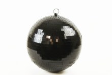 Disco Bauble Black 15cm x 1