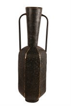 Metal Vase Black/ Gold 60cm