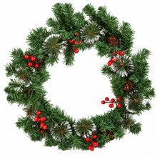 Spruce Wreath Berries & Pine Cone 40cm