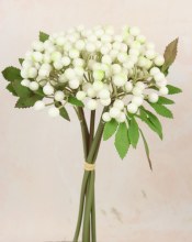 Faux berry Bunch White 30cm Faux berry Bunch White 30cm