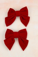 Velvet Bow 13cmx16cm x 2