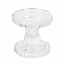 Glass Taper Candle Holder 8cmx8.5cm