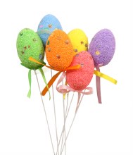 Additional picture of Decorative Easter Egg Picks( pack of 6) 24cm