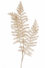 Glitter Fern Stem Rose Gold 80cm
