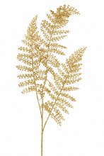 Glitter Fern Stem Gold 80cm