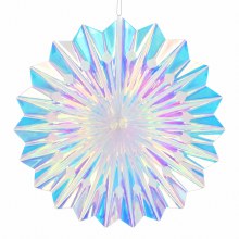 Irridescent  Foil Fan 12"