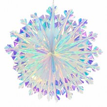 Irridescent Foil Fan 18"