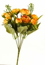 Artificial Flower Ranunculus Bunch x 10 Burnt orange Artificial Flower Ranunculus Bunch x 10 Burnt orange