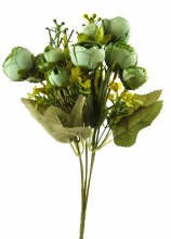 Artificial Flower Ranunculus Bunch x 10 Green Artificial Flower Ranunculus Bunch x 10 Green