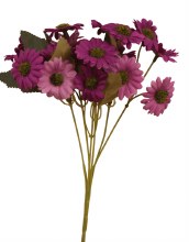 Artificial Daisy Bunch Hot Purple/Lilac - 30cm x 18 heads