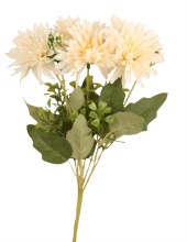Artificial Mum Bunch- Ivory 29cm- Fuax Chrystanthemum Bunch