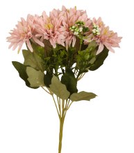 Artificial Mum Bunch- Blush Pink 29cm- Fuax Chrystanthemum Bunch