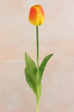 Artificial Tulip Stem 41cm Real Touch Yellow/Orange Artificial Tulip Stem 41cm Real Touch Yellow/Orange