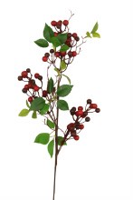 Artificial Berry Stem 61cm Red