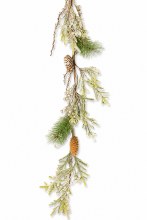 Snowy White Christmas Garland 4ft