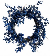 Christmas Wreath Blue Berry 22"