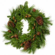 Faux Extra Large Spruce Wreath 26"