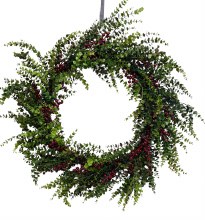 Extra Large Berry/ Eucalyptus Mix Wreath 32"