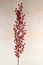 Faux Metallic Berry Stem 36"