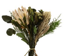 Dried Mixed Bunch Pink/Green 48cm 145g