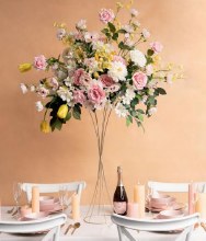 Metal Table Stand 80cm Gold