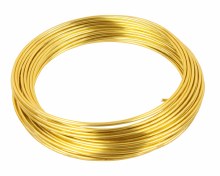 Floirst Aluminium Wire Gold 2mm x 100g | Decorative Floristry Wire