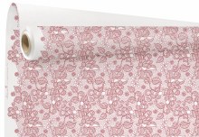 Kraft Paper White/ Rose Pink 79cm x 40m