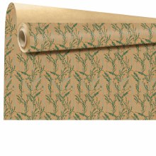 Kraft Paper Green Leaves 79cm x 40m