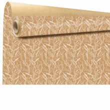Kraft paper White Leaves 79cm x 40m