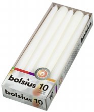 Taper Candle White x 10