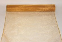 Gold organza fabirc 40cm(approx) x 10m