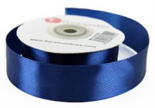 Satin Ribbon 25mm x 25 Yards Navy