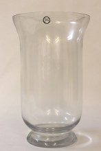 Glass Hurricane storm vase 30cm