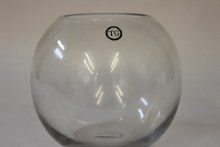 16cm glass fish bowl vase