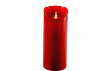 Led Candle Red Wax 20cm/23cm