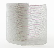 Decor Mesh Fabric Royal White Metallic Thread 15cm x 10Yds