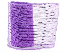 Decor Mesh Fabric Royal Lilac Metallic Thread 15cm x 10Yds