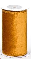 Velvet Ribbon 120mm x 2m Gold