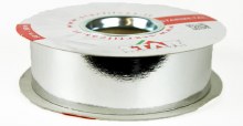 Poly Tie Florist Ribbon 31mm x 50m Metallic Silver