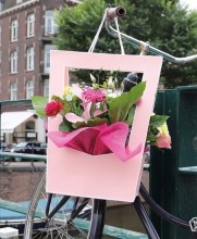PINK FLORIST BAGS X 5