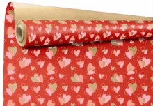 Kraft Paper Flame Red Heart 79cm x 40m