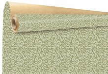 Kraft Paper Fiona Green/ Natural 79cm x 40m
