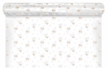 Florist Cellophane Wrap 80cm x 100m White/ Beige