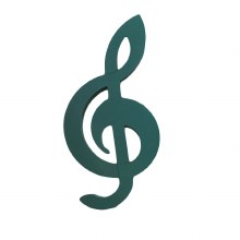Val Spicer Treble Clef Floral Foam 92cmx44cm