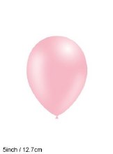 Latex Balloon Solid Light Pink 5"x 100