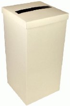 Ivory wedding post box with lid